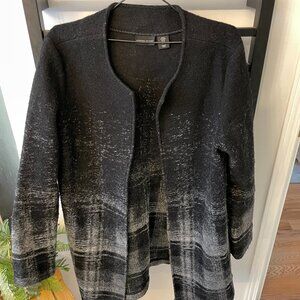 Adrienne Vittadini Open-Front Wool Blend Cardigan – Size M